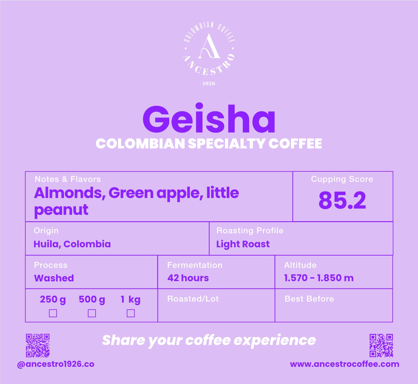 Geisha - Washed