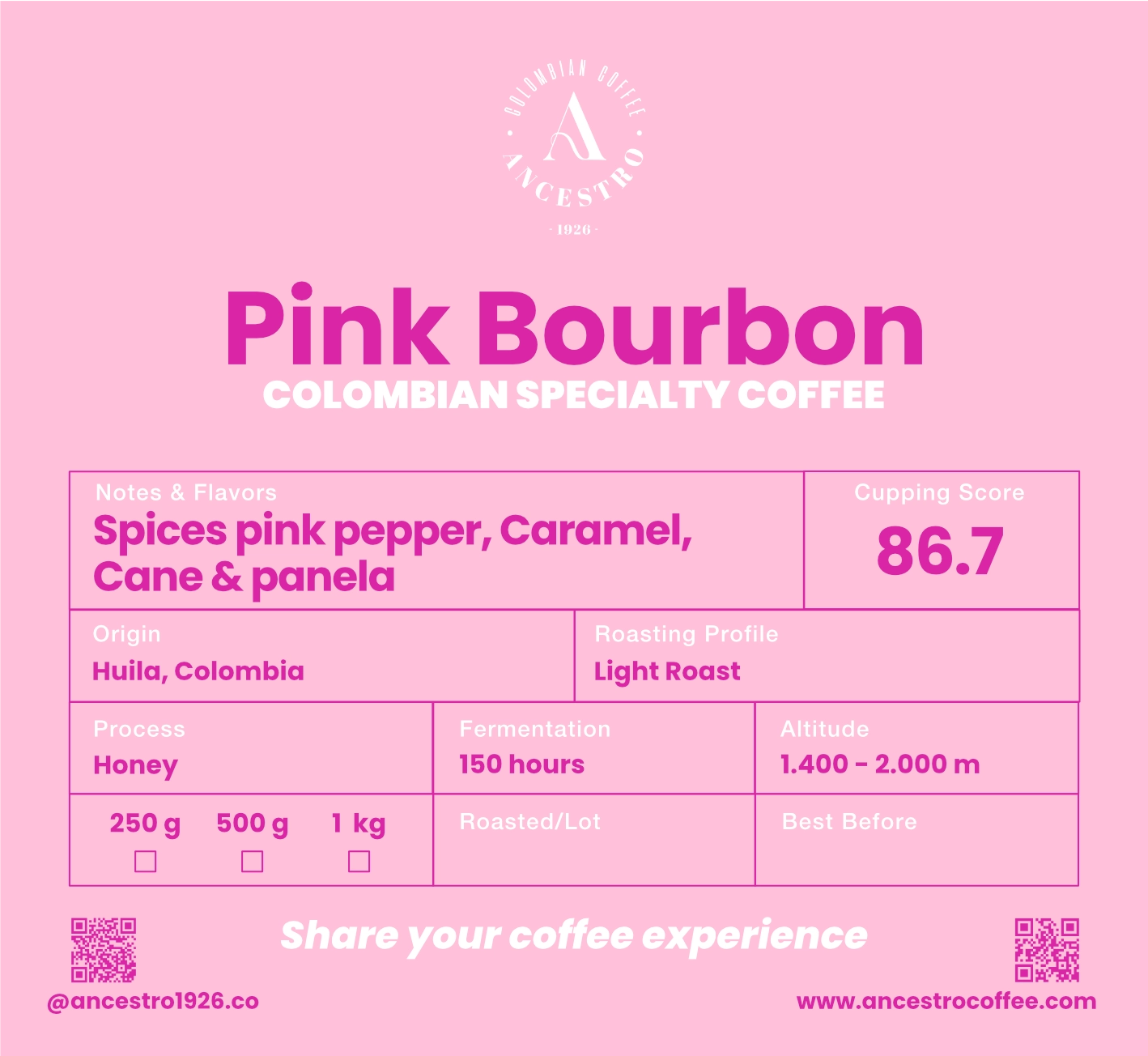 Pink Bourbon - Honey
